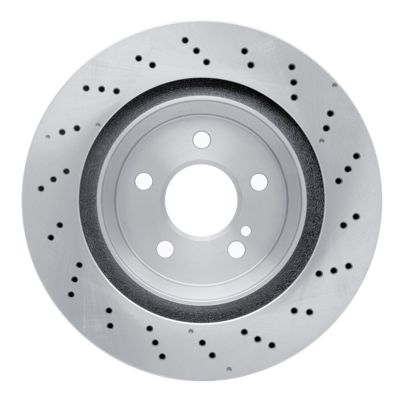 Mercedes-Benz SL450 Brake Rotor (1) - Rear - R1 Concepts - Drilled - `13-`20